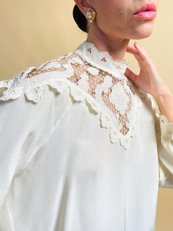 Victorian silk shirt