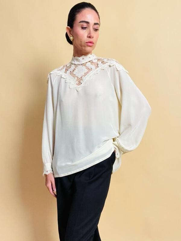 Victorian silk shirt
