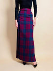 Wrap skirt in lana tartan