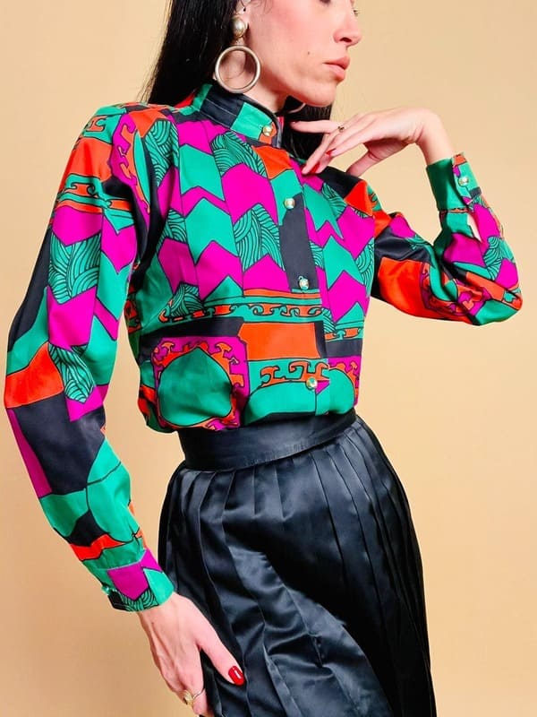 Camicia multicolor vintage