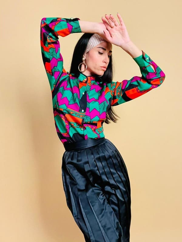 Camicia multicolor vintage