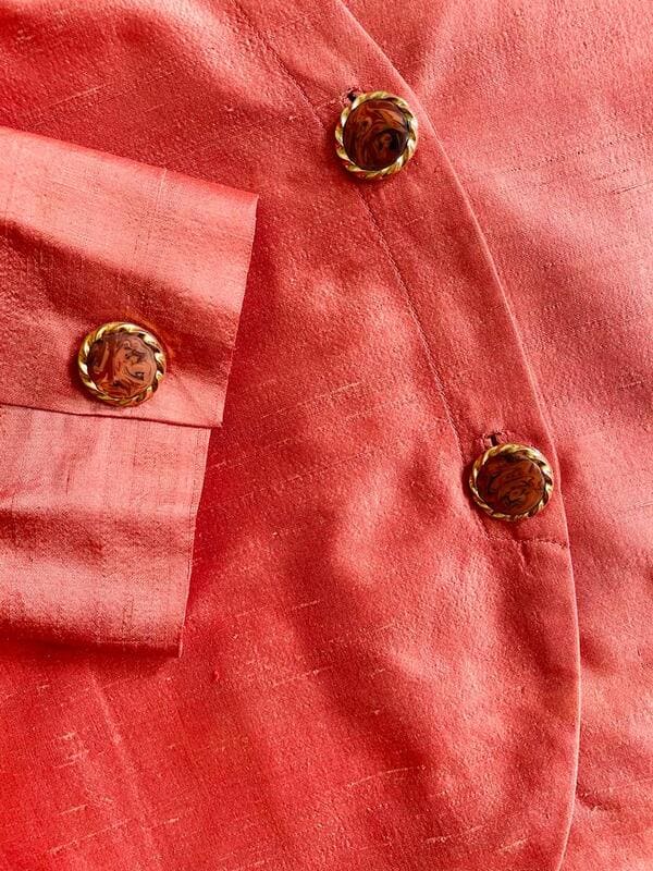 Blazer in shantung di seta rosa Giorgio Armani - immagine 15