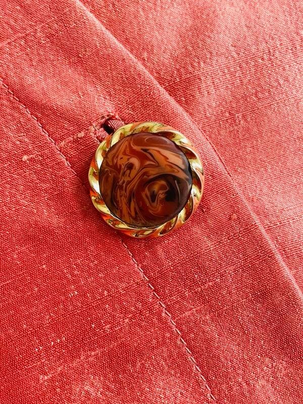 Blazer in shantung di seta rosa Giorgio Armani - immagine 16